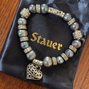 Stauer Pearl of a Girl Bracelet